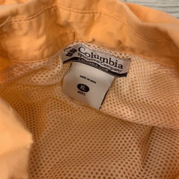 Columbia Mens PFG Button Down Fishing Shirt Vented Pro Gear Orange Size XL - Picture 8 of 12
